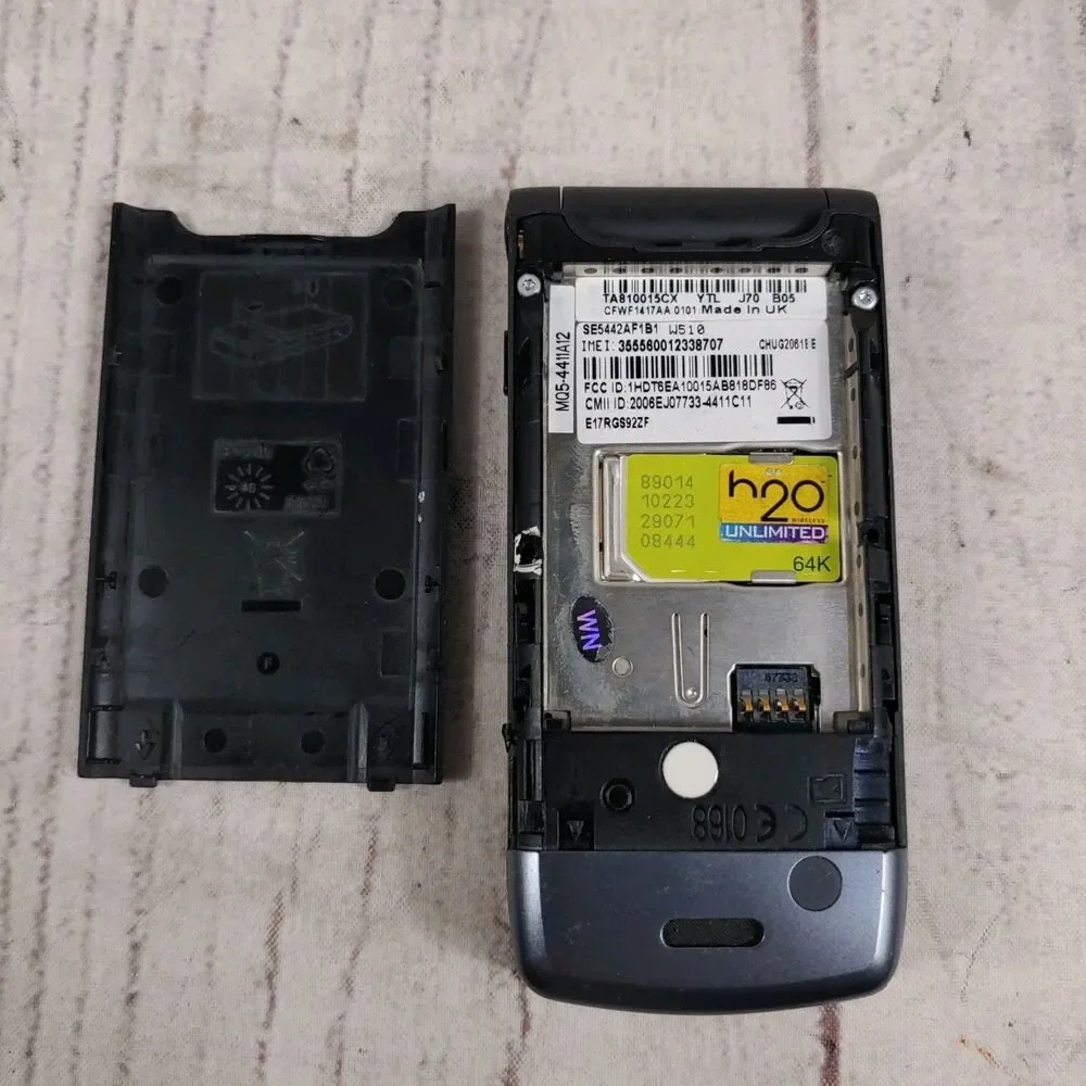 Motorola W510 ROKR Flip Cell Phone - Bluetooth 1.3MP Mobile Gray - TESTED WORKS